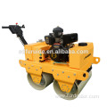 Baby road roller with steel wheel double drum